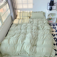 画像をギャラリービューアに読み込む, Seersucker Ruffles Bedding Set シアサッカーフリル寝具カバーセット
