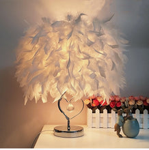 Load image into Gallery viewer, White Feather Lamp ホワイト羽のランプ

