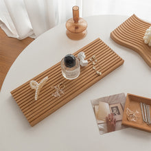 画像をギャラリービューアに読み込む, Wooden Nordic Style Water Ripple Board ウッドトレイ ウエーブプレート
