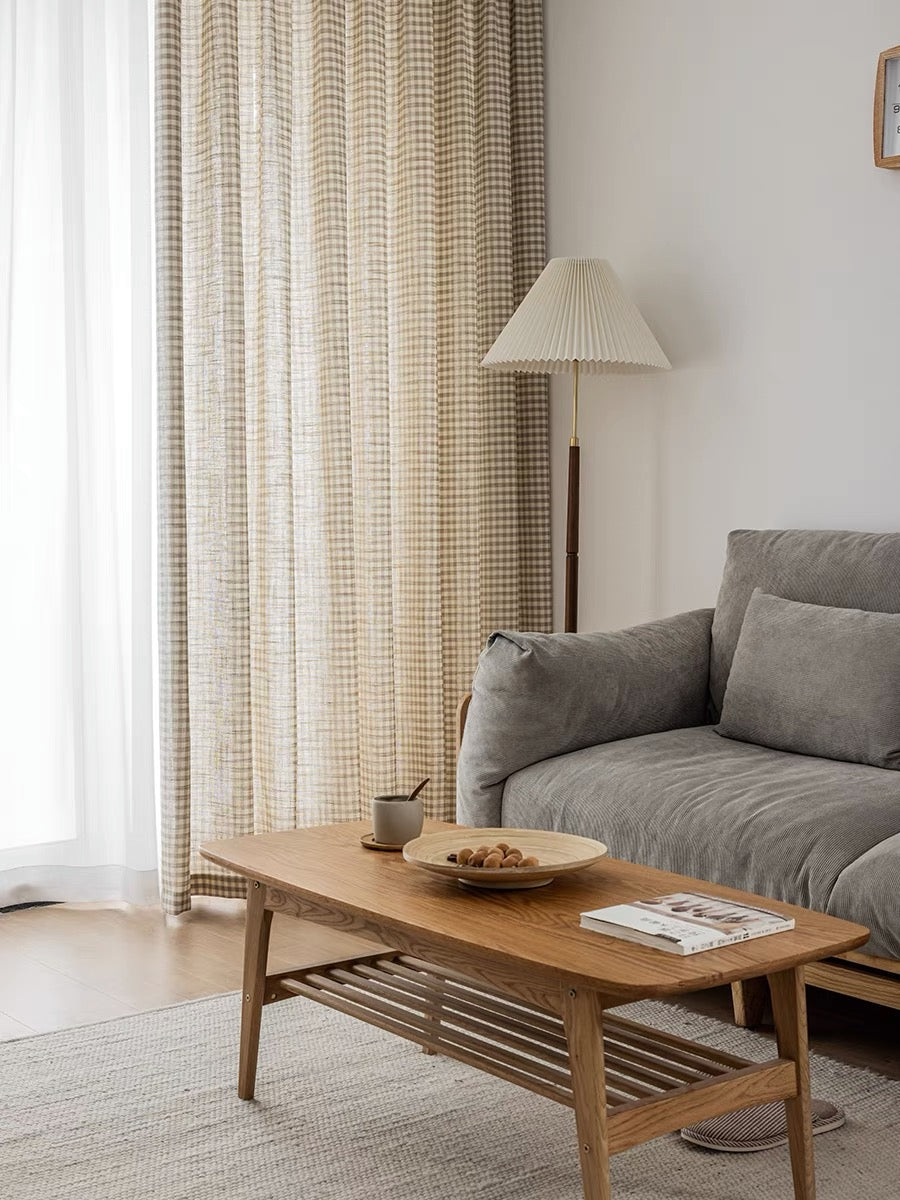 六畳の憩 Gingham Check Curtain ギンガムチェックカーテン