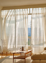 Load image into Gallery viewer, 【オーダー可】French Starlight Tulle Curtain フレンチ星影レースカーテン
