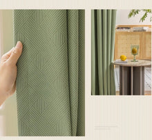 Load image into Gallery viewer, 【オーダー可】Chenille Cross Stripe Curtain シェニール織クロスストライプカーテン
