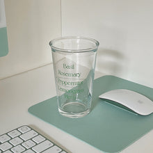 Load image into Gallery viewer, Green Letter Glass Cup グリーンレターグラスカップ
