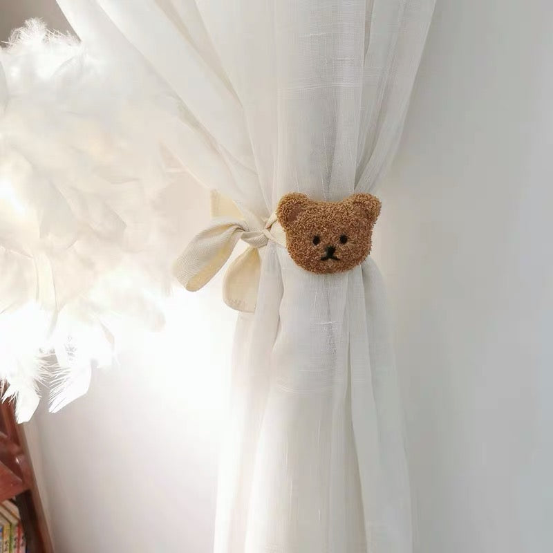 六畳の憩 Bear Curtain Tiebacks クマのカーテンタッセル