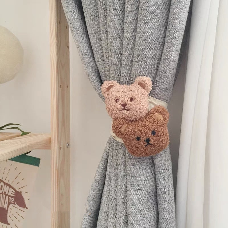 六畳の憩 Bear Curtain Tiebacks クマのカーテンタッセル