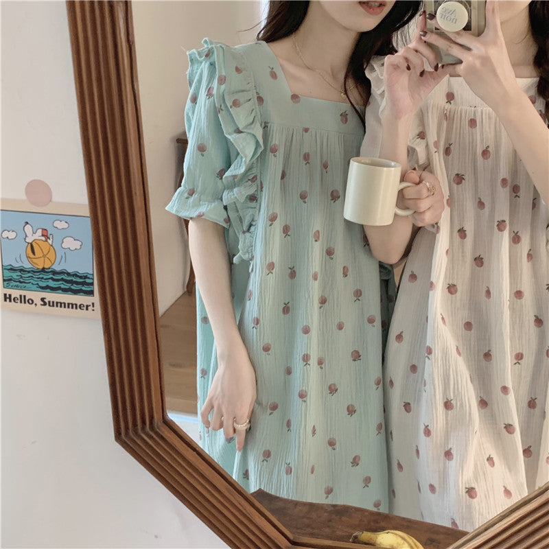 Cute Peach Pajamas 可愛い桃のルームウェア