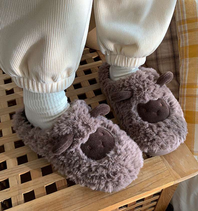 六畳の憩 Furry Sheep Slippers 羊のルームシューズ