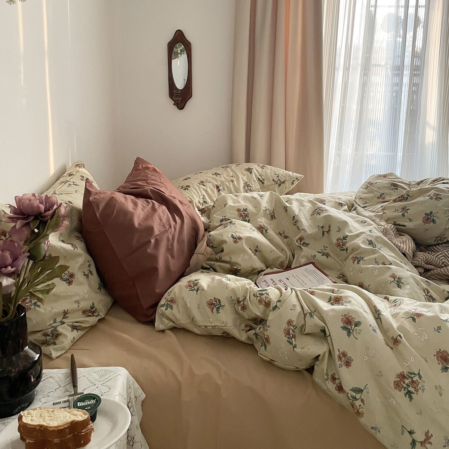 Vintage Floral bedding Set 花柄寝具カバー3点/4点セット
